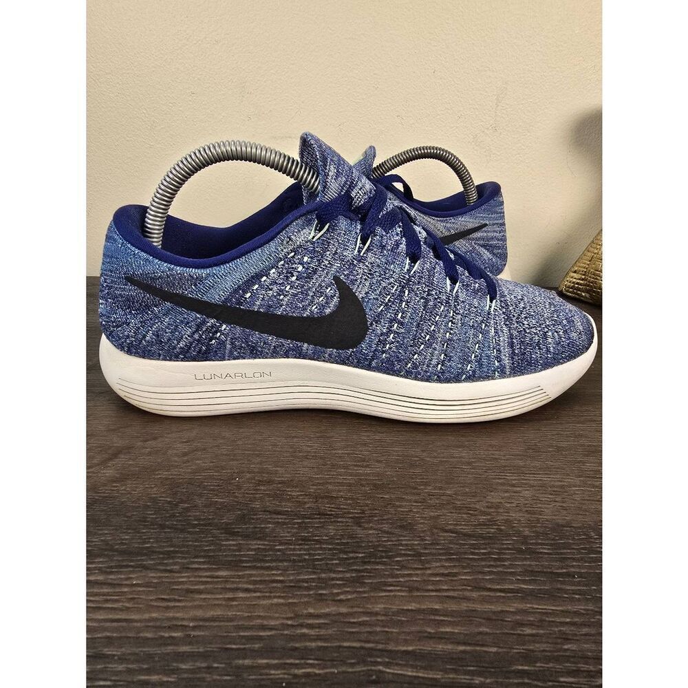 Nike Lunarepic Flyknit Blue Fusion Women's Running Shoes Size 10